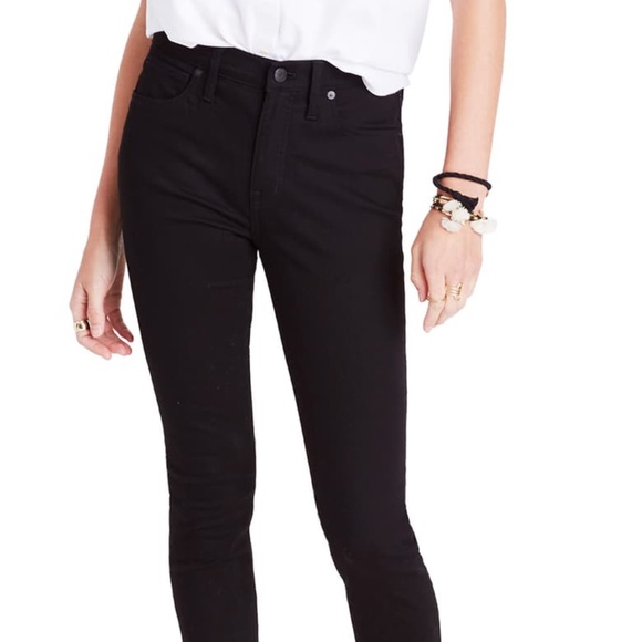 Madewell Pants - Madewell Black 9" High-Rise Skinny Jeans